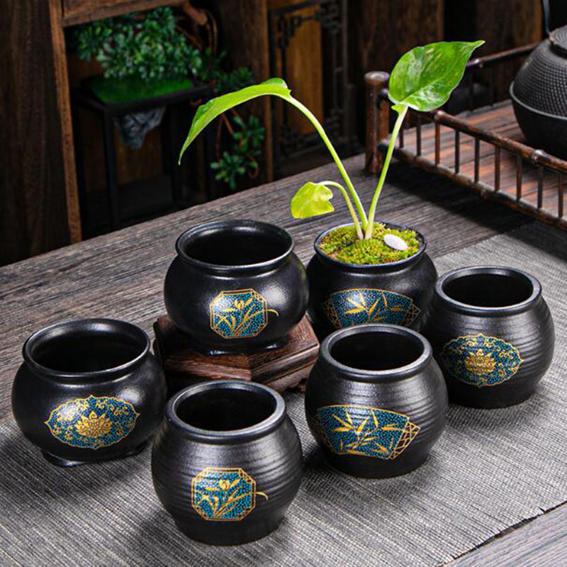 Bonsai Garden Art - Керамический цветочный горшок в китайском стиле,