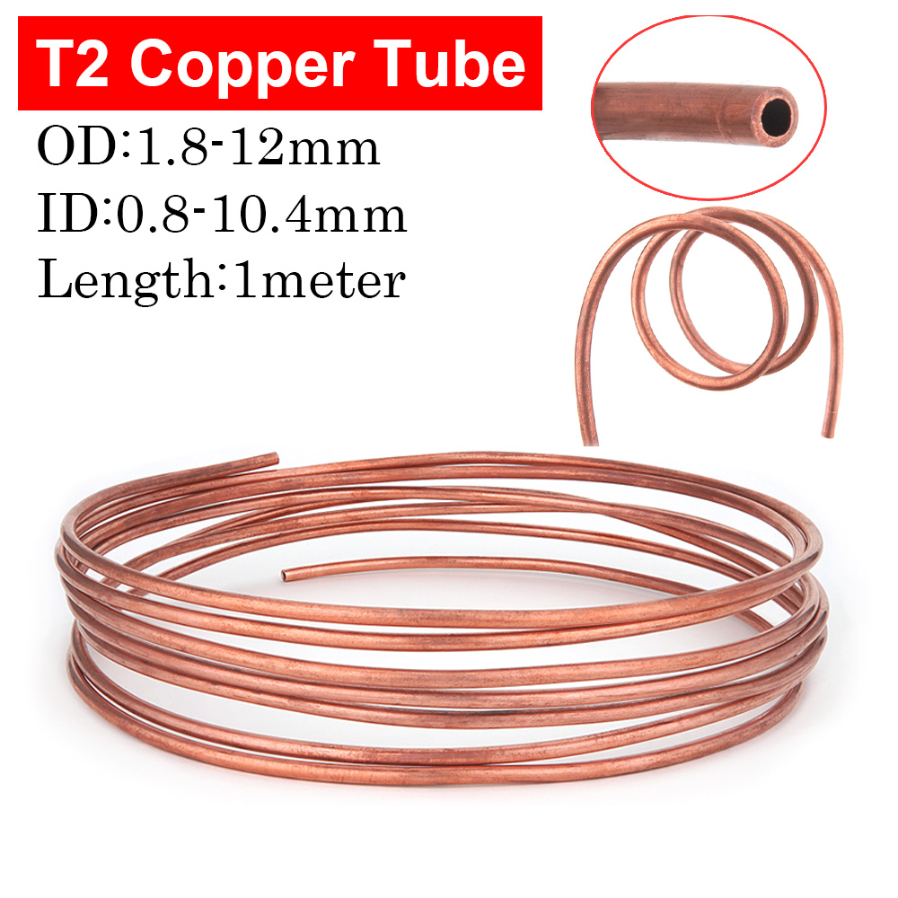1 Метр Мягкий медный трубка T2 – обзор и цена Copper Wire Roll